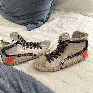golden goose slide sneakers